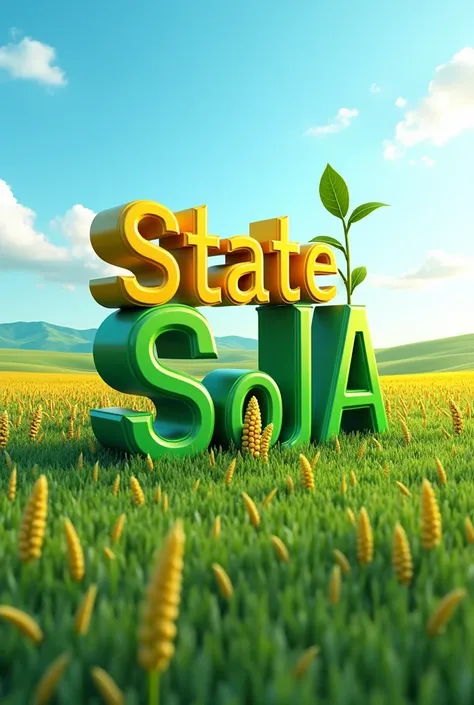 Create 3D logo using State soja
