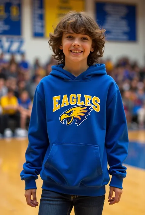 Create a sports sweatshirt for a school.