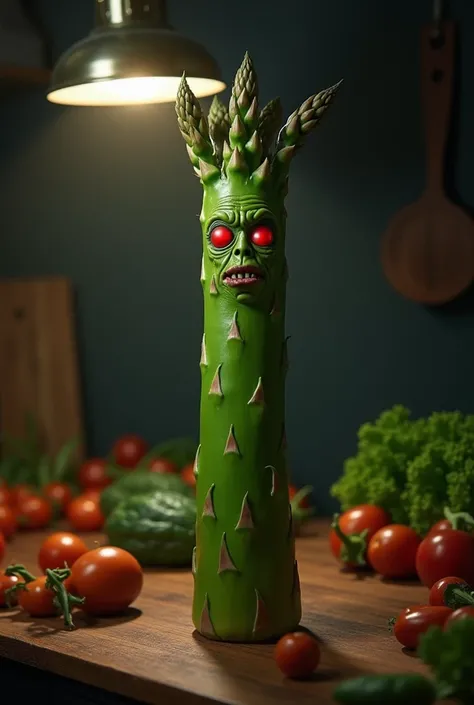 Evil asparagus with eyes