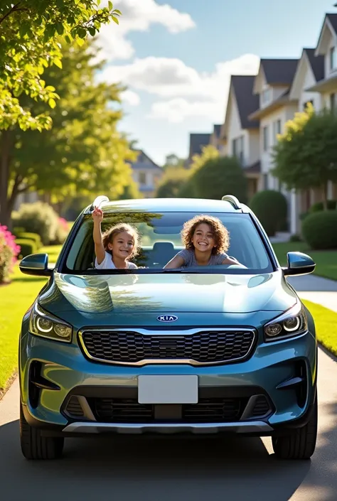 modern KIA SUV kids 





