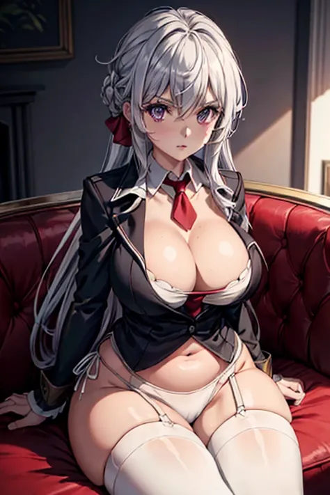 high res, ultrasharp, 8K, masterpiece,there is a girl that is very sexualized in a anime and sexy the way she is supposed to be,first-rate female bodies,cleavage, perfect body, perfect anatomy, beautiful body, perfect chest,(masterpiece, best quality, ultr...