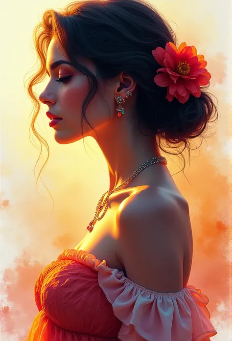 Digital art, Film quality, portrait, realistic art, Digital illustration, Vibrant colors, watercolor, oil paints, alcohol inks, combining the artistic styles of José Royo, David Hamilton, Karol Baks, Jim Lee, Frank Miller, Luis Royo, watercolor illustratio...