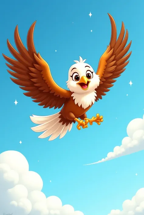 draw a cartoon eagle