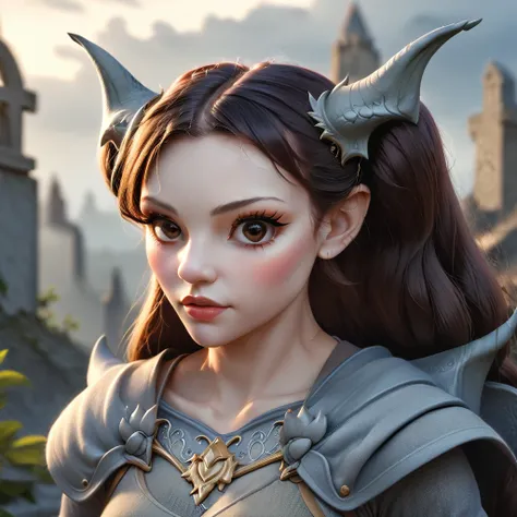 female gargoyle. official art – charecter profile. an award-winning digital masterpiece in 4k ultra hd, extreme detail and intri...