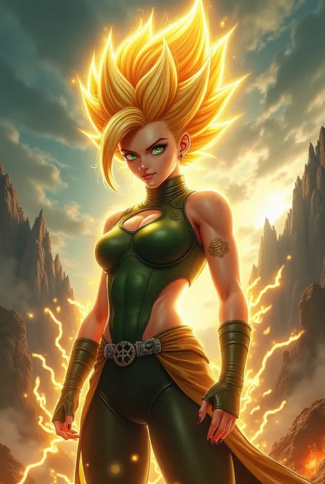 A Super Saiyan woman