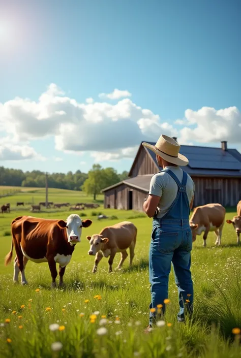 a cattle farm with good practices
