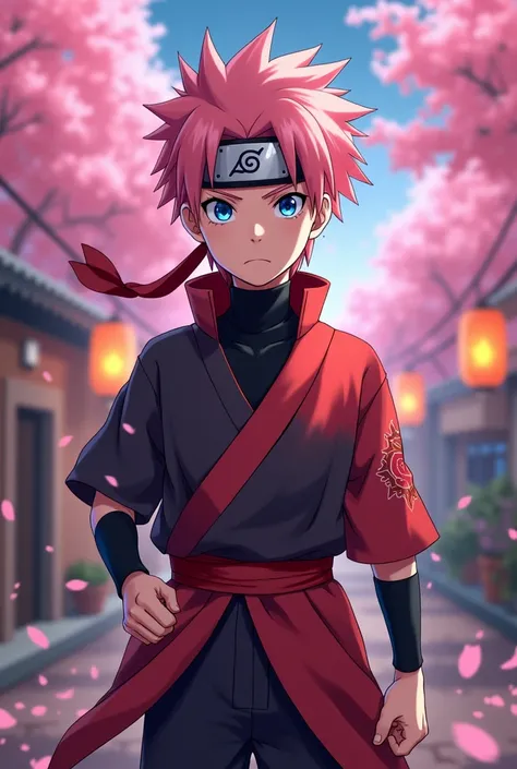 Naruto version Sakura, male, adolescent
