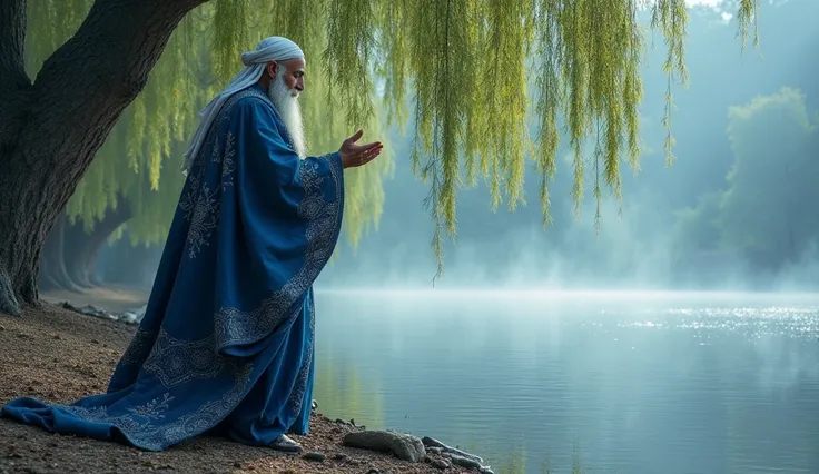 An old dervish who knows the secrets of the lake