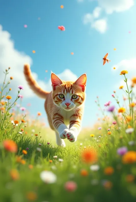 Cat running