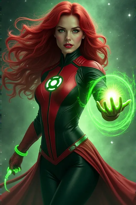 Wanda Maximoff as a member of the Green Lantern Corps