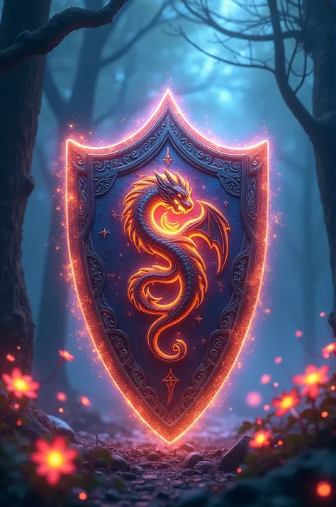 Make an image of an animated shield
