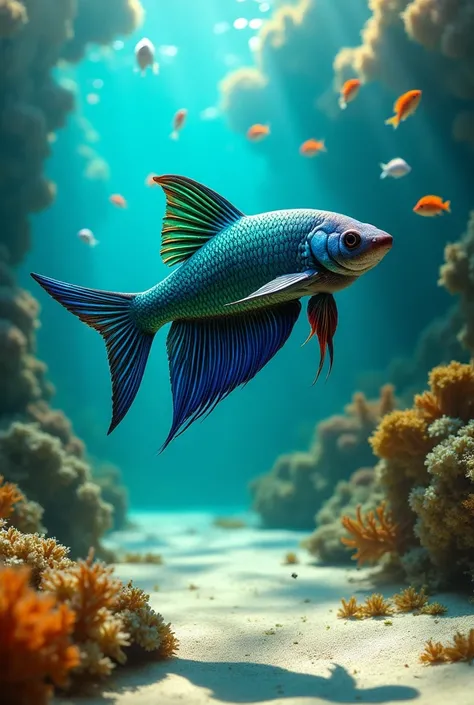 If a betta fish were a shark 
