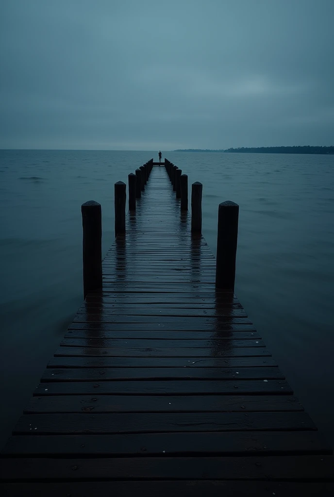 beach, dock, dark, there is no one