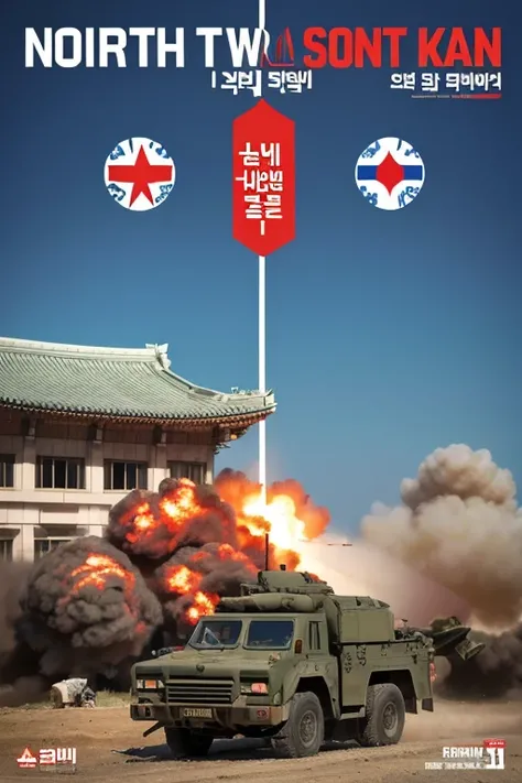 The war between North Korea and South Korea