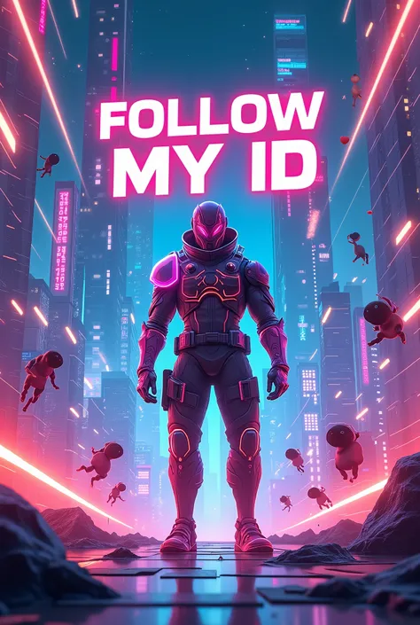 Written follow my id in animaated games wallpaper