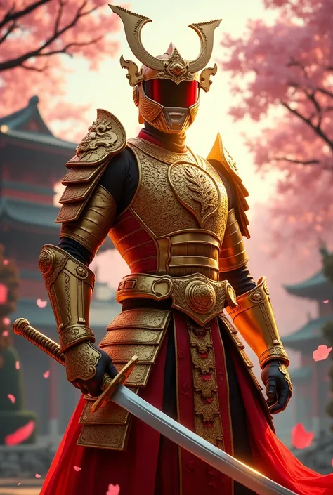 Golden samurai power ranger