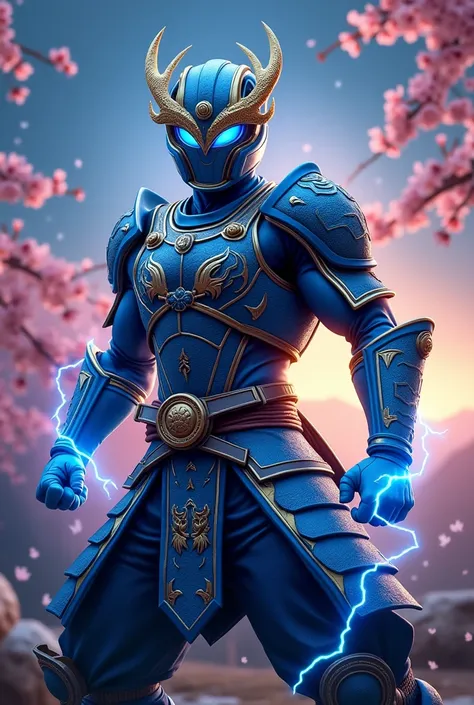 Blue samurai power ranger