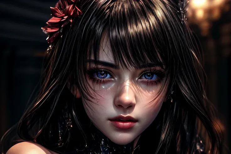 masterpiece, Best quality, Ultra-high detail, , woman first person, High-quality beautiful eyes, Beautiful face, высокий quality face, dark sky, thin, Wet waist, A slim body, Model appearance, confusion, sexuality, милый beautiful anime woman, detailed dig...