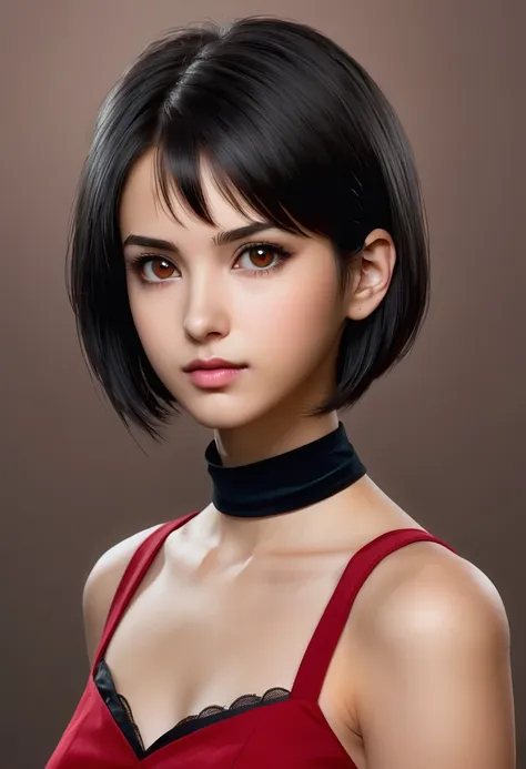 score_9, score_8_up, score_7_up, score_6_up
re4ada, 1girl, black hair, short hair, brown eyes, looking at viewer, simple backgro...