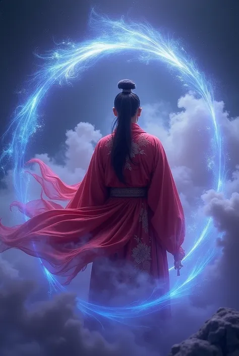 Card background is a deep dark purple, the picture needs to be symmetrical, as if hiding endless mysterious power. Taisui Xingjun is seemingly hidden in the clouds, partially visible. He is dressed in a radiant crimson Taoist robe. The edge of the card is ...