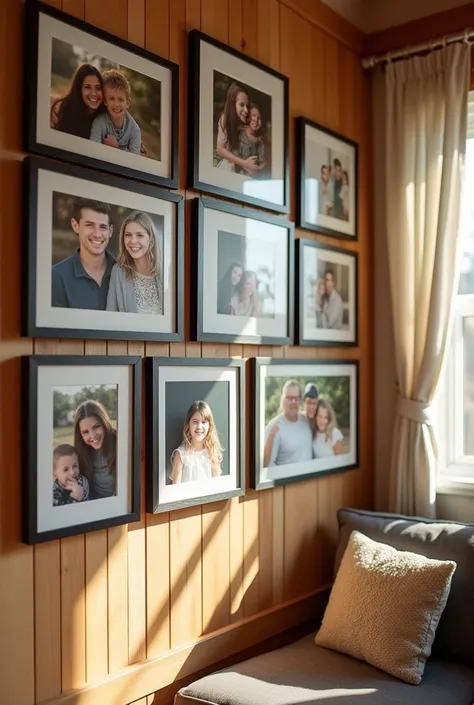  A family photo wall 