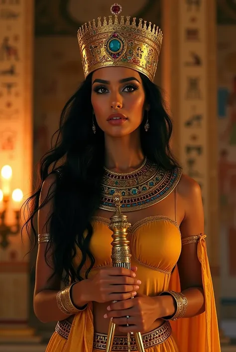 Queen cleopatra with the crown 