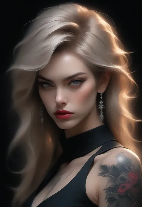 Realistic Digital Painting with Concept Art Elements"," digital painting," "concept art," "realistic," "high detail", "muscular",, "high-res", "ominous aura,", "8k resolution", "oil painting", "darker tone" , "dark saturation" ,"dark feeling", "concept art...