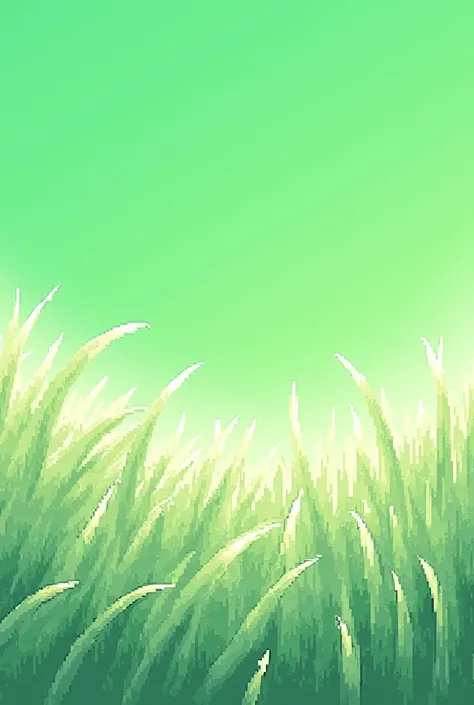 A bunch of White aesthetic grass in pixel art with no shade or shadow and no black boundaries in png with green screen 