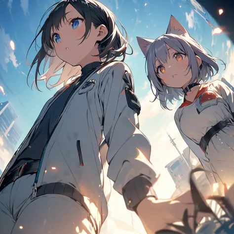 Angle from directly below、Two people、multiple、Group、Cat ear、Cat&#39;s Tail、Estrus、Twist-down twin tails、Light Brown Hair Color、Hug your boyfriend、Elementary school girl、Snow Festival、color々Location、Restless、Blushing while eating a taiyaki、Blushing with emb...