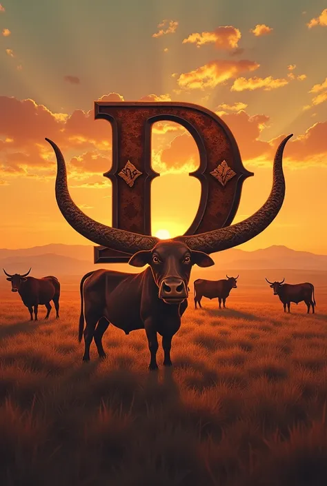 Letters that say D tadeo, that it be a logo that represents cattle ranching
