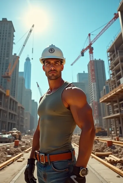 The foreman of a construction company who started working out and going to tanning salons.