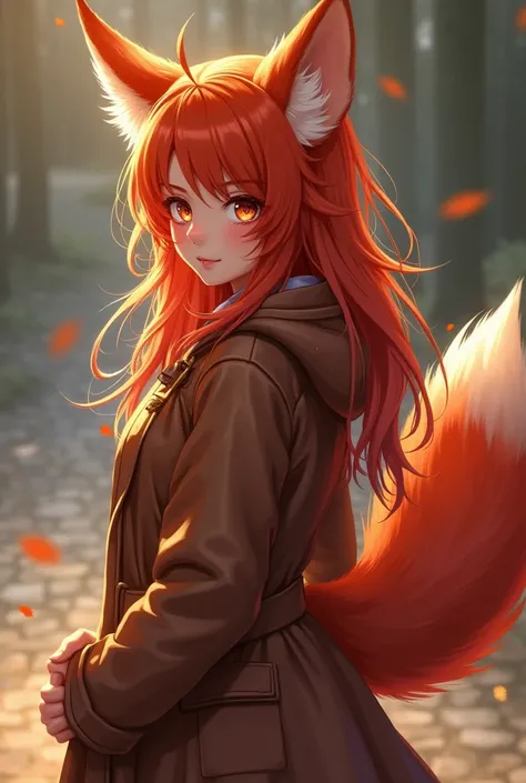 
a red-haired girl with a fox tail and ears anal swx
