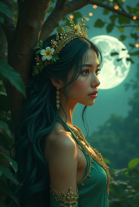 In the heart of the lush Philippine jungle, the enchanting enkanto, Avelora, wept beneath the moonlight. Her greatest desire was to restore the faded magic of the ancient trees, whose vibrant life once nurtured her world. Avelora’s sorrowful song drifted t...