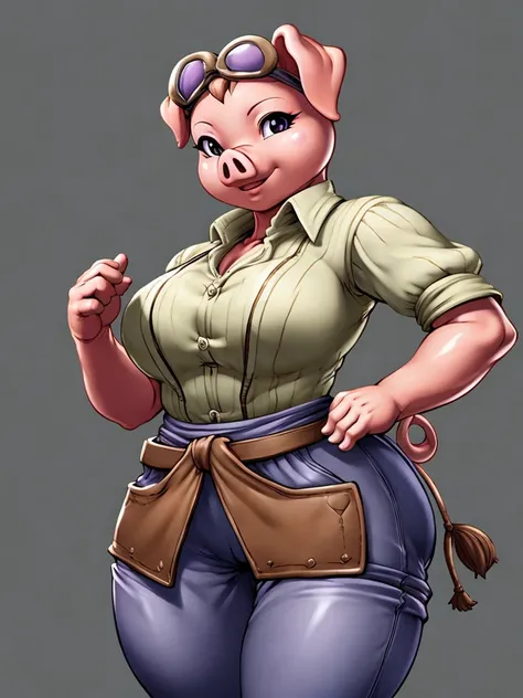 ((pig)), furry female anthro,pig girl,hd,sharp,beautiful and detailed,woman ((anthro)),1girl,milf, mature woman,pink skin,(look ...