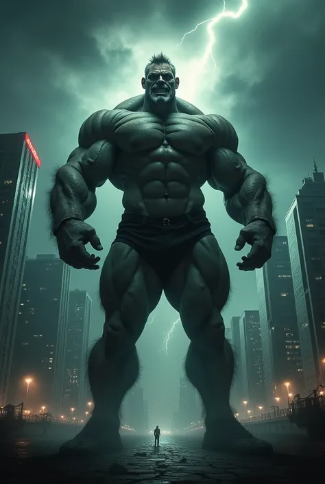 Show me a bodybuilder.
Make him stonger.
More stronge.
Stroge as a city.
Evil stronge.
More evil .
Universe stronge.
