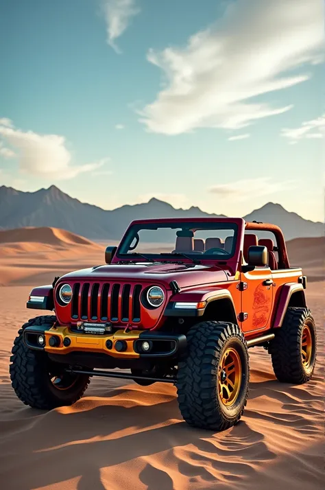 Jeep con colores de ironman