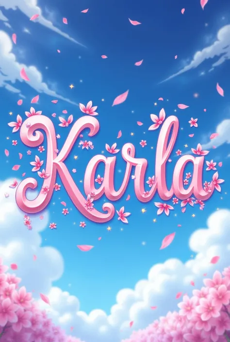 Karlas name in the style of Sakura Card Captor