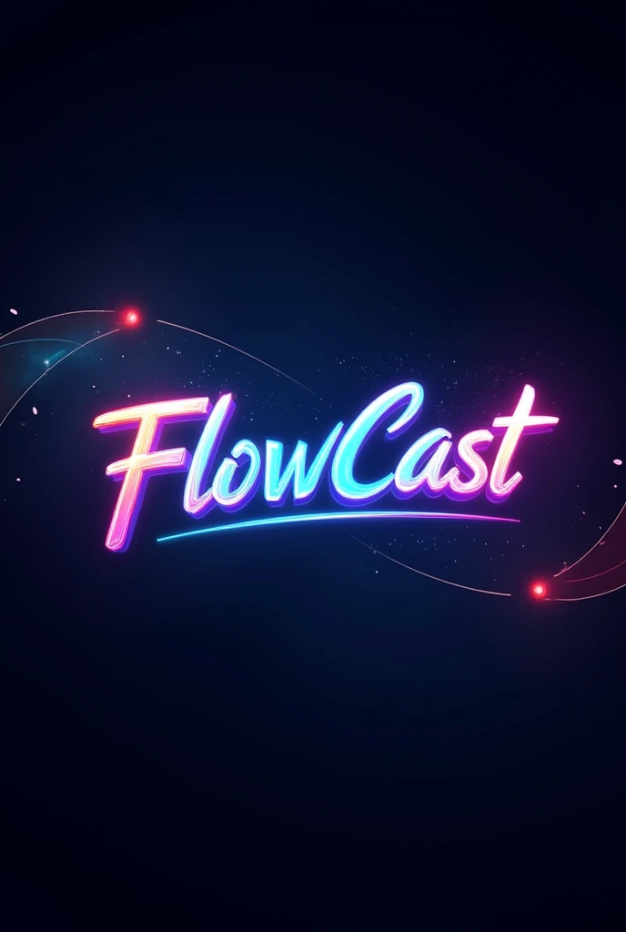 logo, FlowCast, streaming, movies, series, animes, sports games 