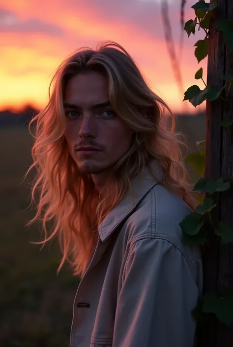 lucky blue smith con el cabello largo