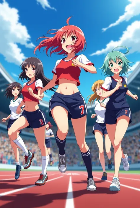 Create anime girl athletes