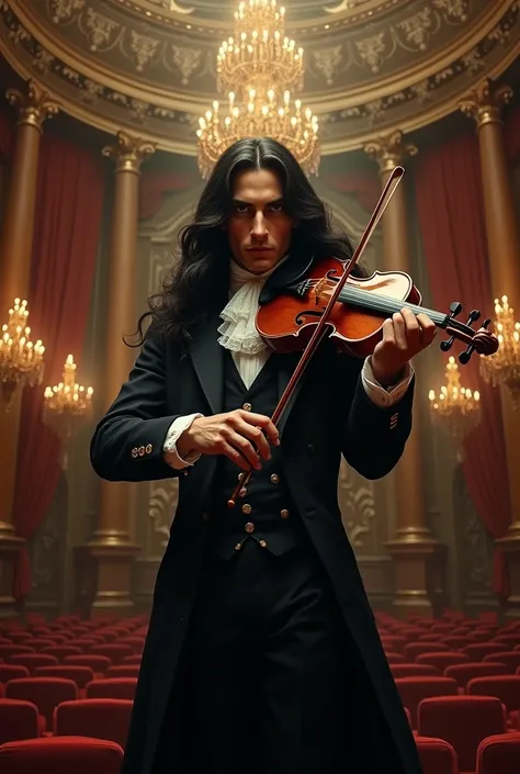 Show me what the true appearance of Niccolò Paganini the violinist was like.