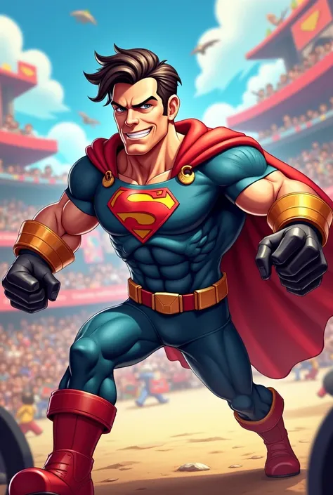 Henry Cavill in the Brawl Stars character design style