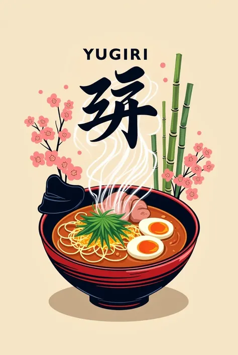 Please create a logo for a ramen shop called YUGIRI.！