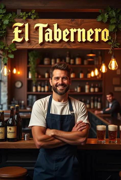 An advertising poster with the name of El Tabernero that looks trustworthy 