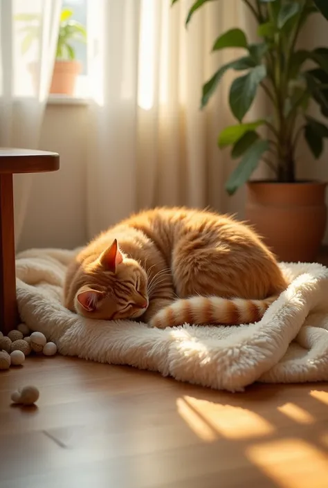 sleeping cat 