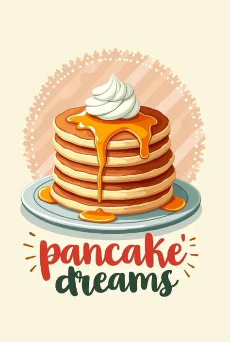 Pancake cafe logo 
