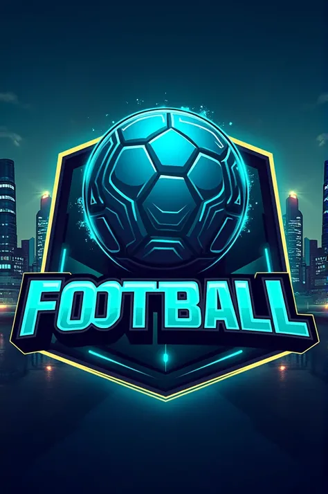 Futuristic football logo
