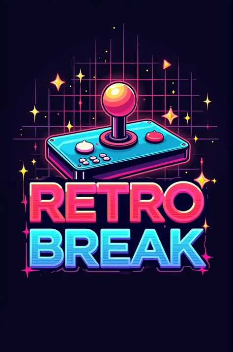 Please make me a logo for a show called "retro break". Video games, retro