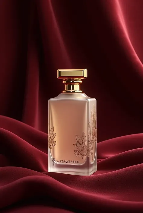 I have a product in the form of perfume under the Memoire brand, but I am having difficulty creating the design. Help me design this product in the form of a square bottle with an elegant and luxurious appearance that can impress other people