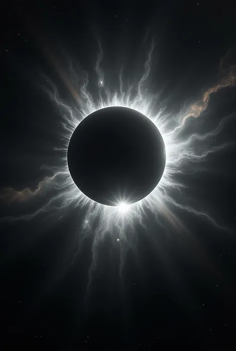 Create a void in space  , with an eclipse in the background 